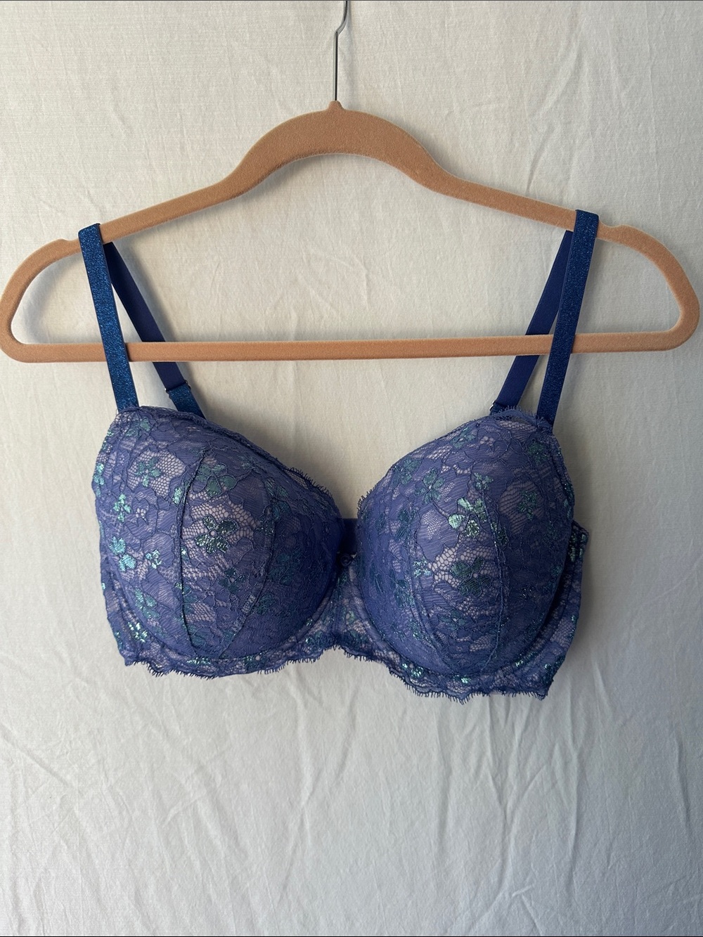 Victoria's Secret Purple Lace Underwire Balconette Bra